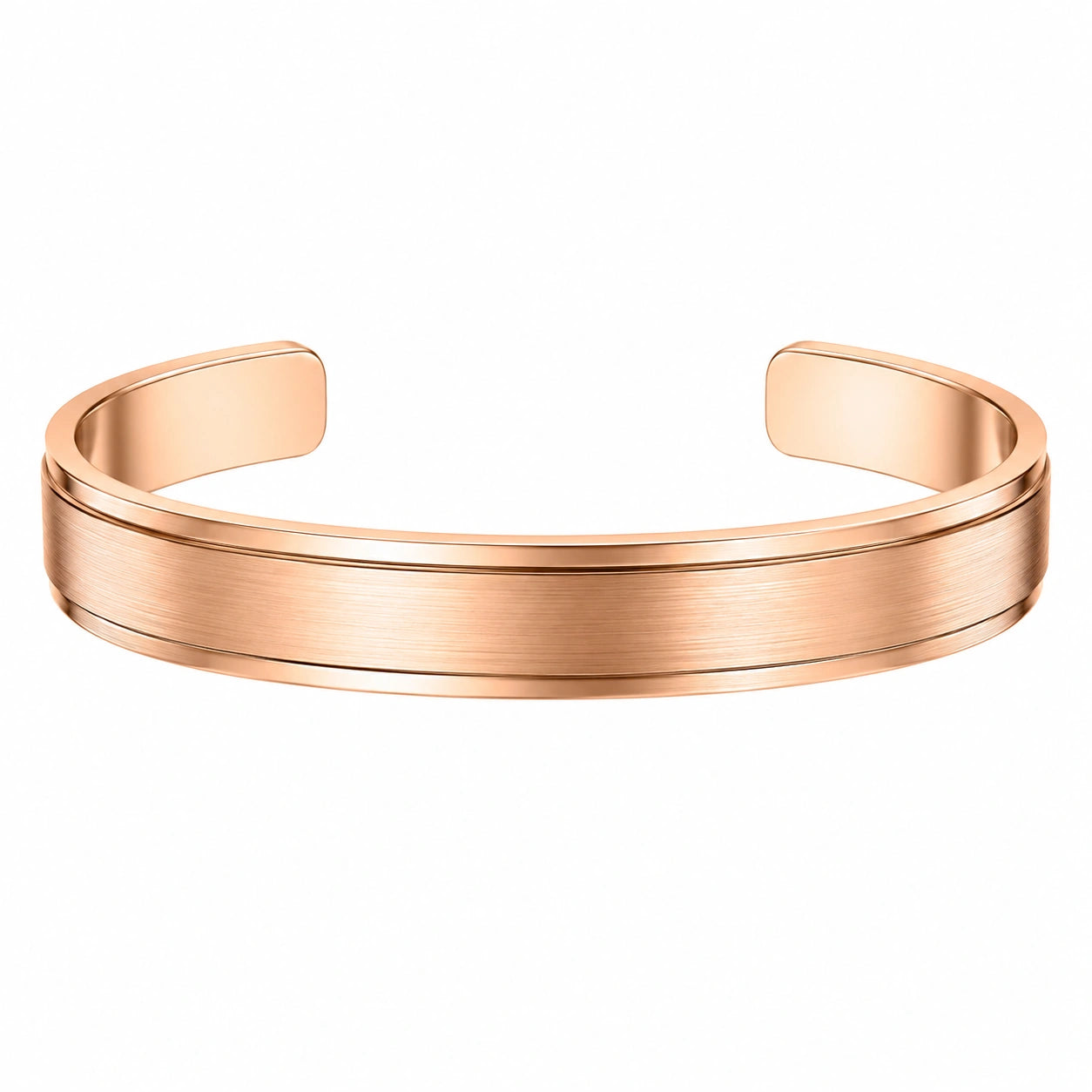 Bracciale rigido in oro rosa elegante