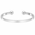 Bracciale Rigido Aperto Argento Minimalista 18cm
