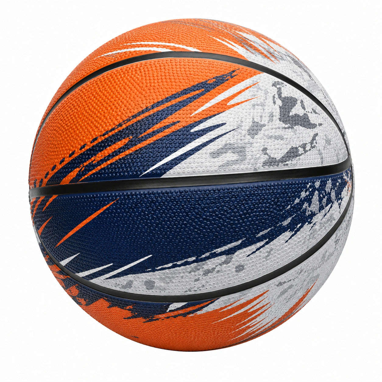 Pallone da Basket Taglia 7 per Esterni Arancione, Blu e Bianco