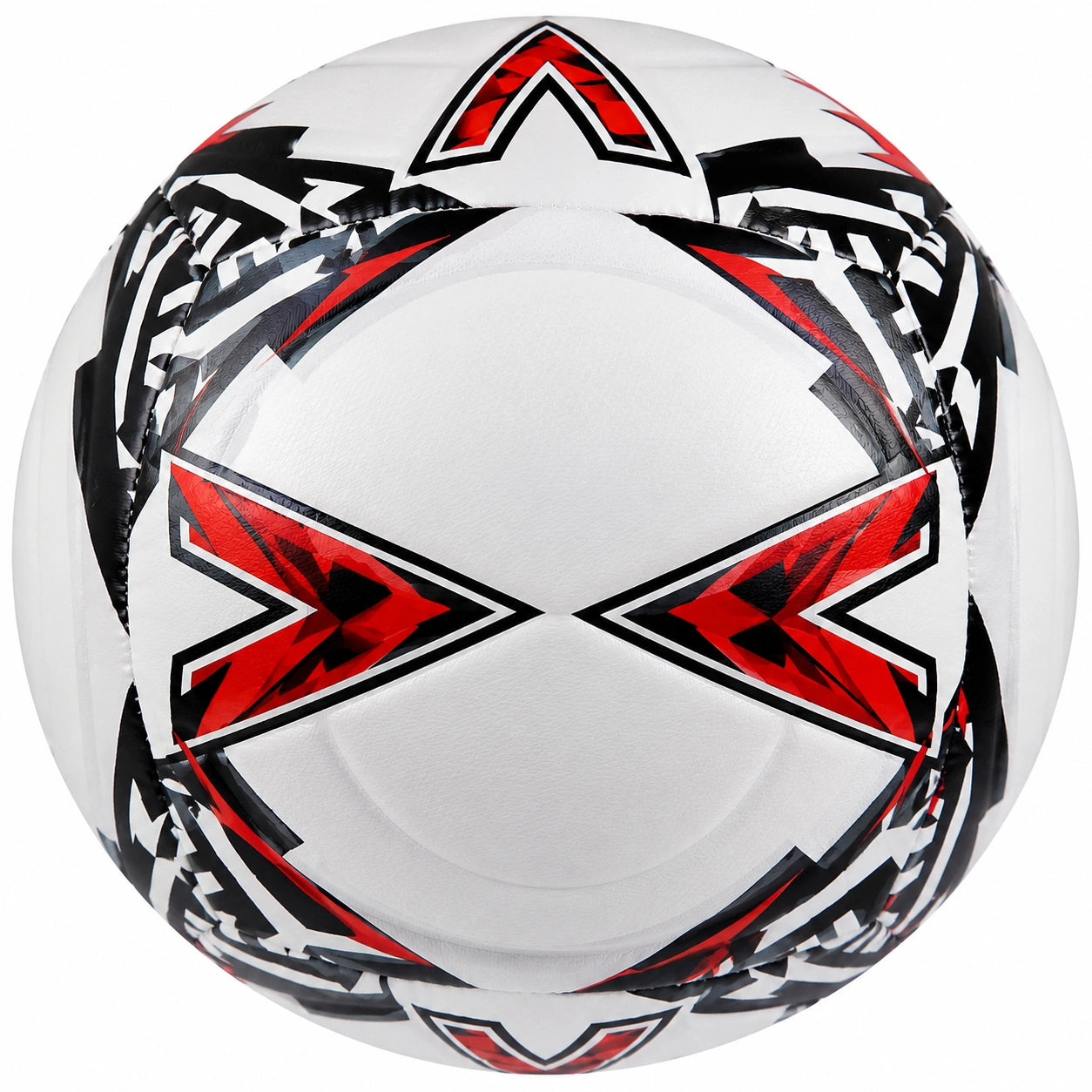 Pallone da Calcio Bianco, Rosso e Nero per Allenamento