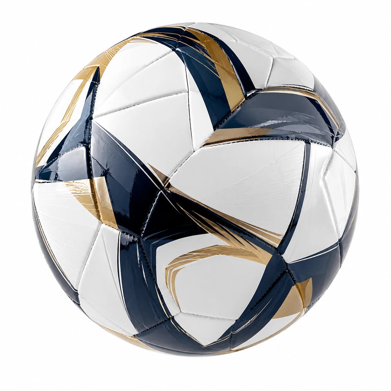 Pallone da Calcio Taglia 5 Bianco/Nero/Oro