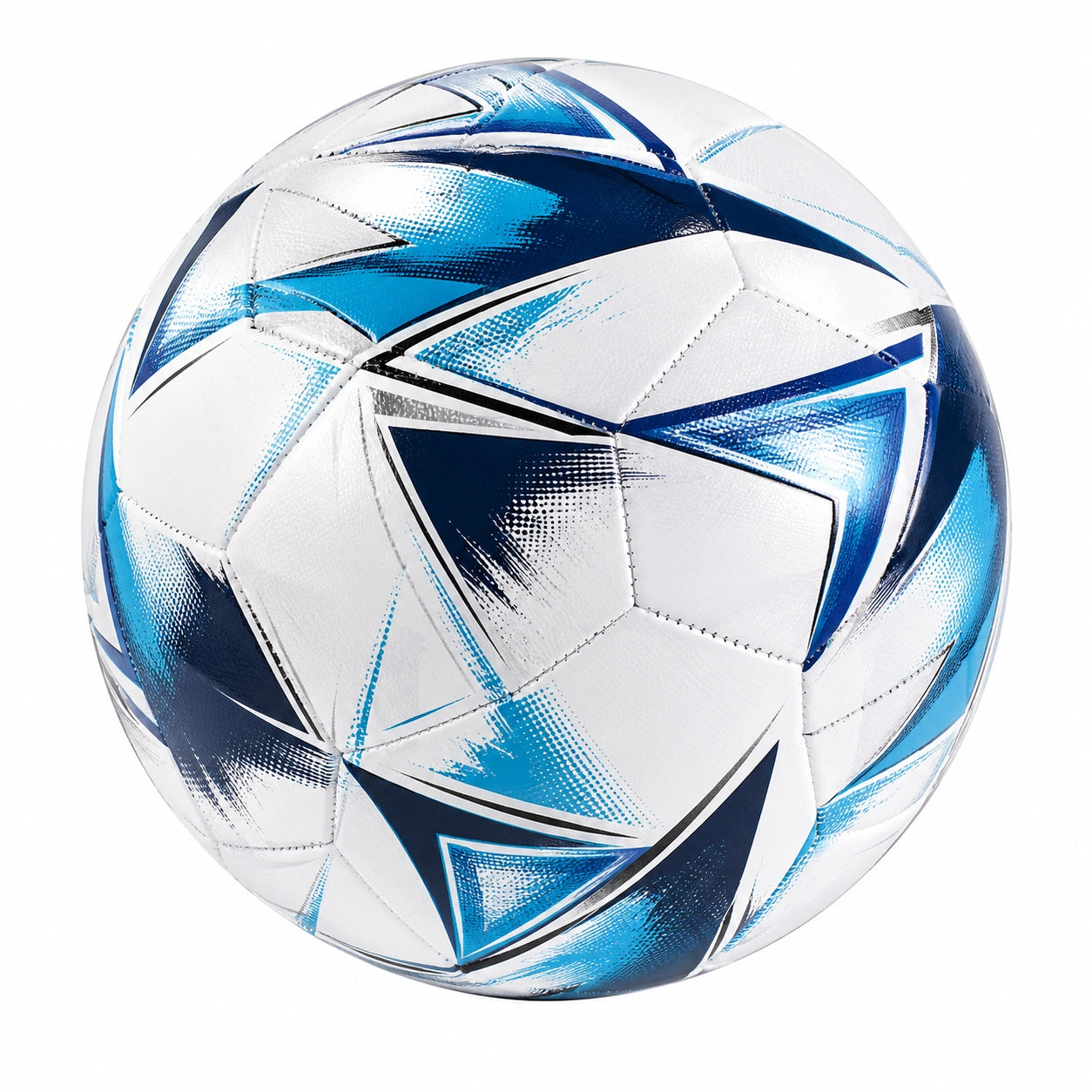 Pallone da Calcio Misura 5 Bianco e Blu