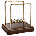 Pendolo di Newton Decorativo in Oro Lucido