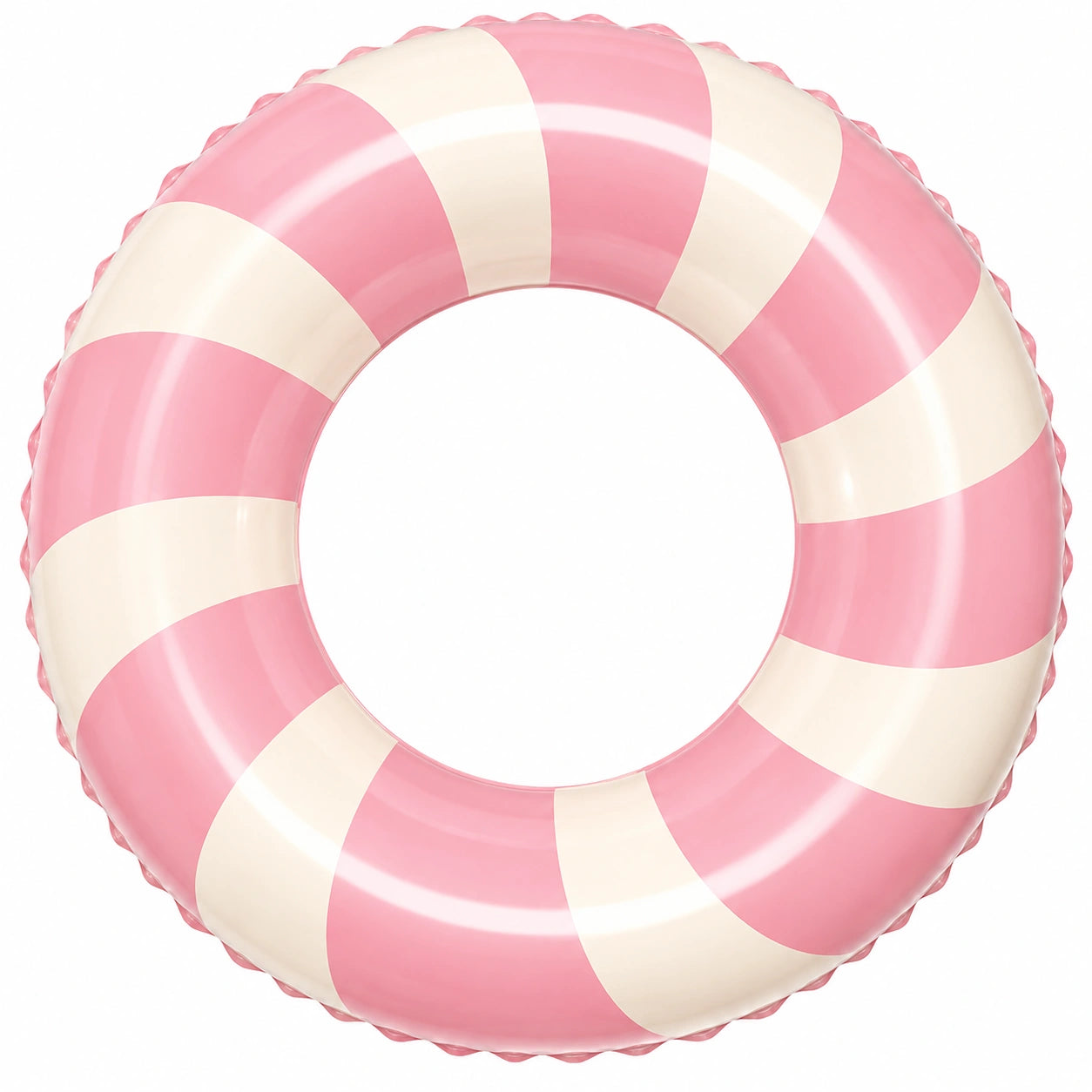 Salvagente gonfiabile rosa e bianco, diametro 90 cm