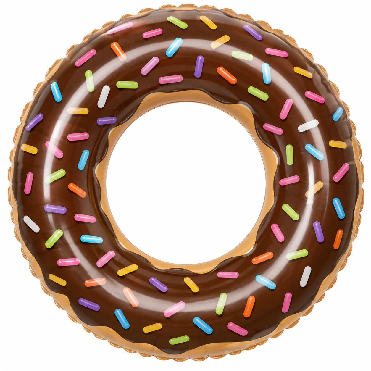 Ciambella Gonfiabile al Cioccolato con Granelli Colorati