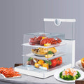 Tavolo, SaryEdge, 1500 W, 18,8 l, Grigio, acciaio inox, vano contenitore, struttura pieghevole