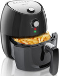 Aigostar, Friggitrice ad aria, 3.2 L, Nero, acciaio inox, timer, Airfryer, spegnimento automatico, protezione dal surriscaldamento
