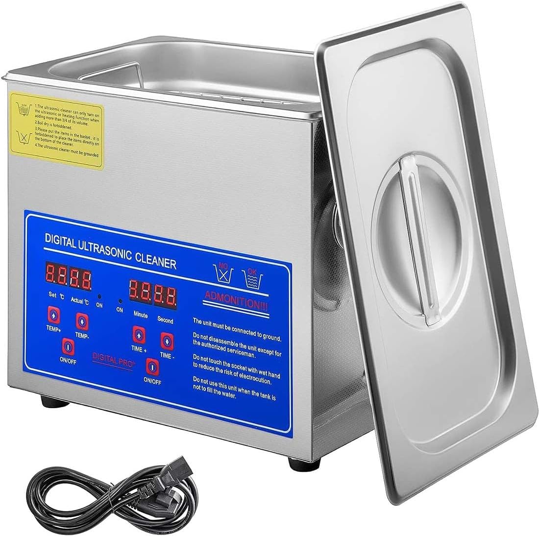 CQLXZ, Astucci, 6 Litri, 180 W, 110 V, Argento, acciaio inox, timer