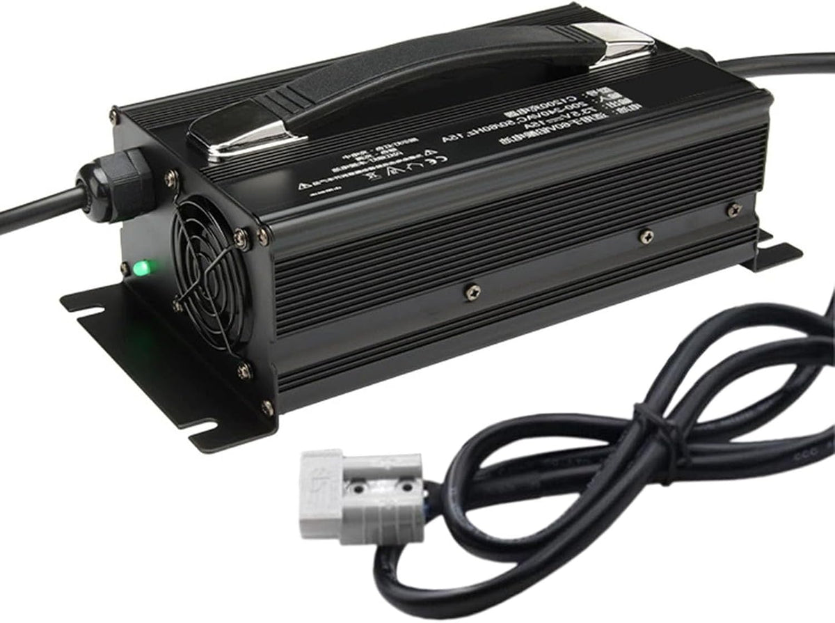 WLEJSL, Caricabatterie, 15A, 60 V, 89 mm, 2,5 kg, Nero, alluminio