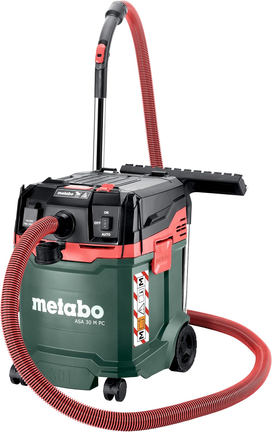 Aspirapolvere a traino, metabo, 30 M, 32 mm, 4 m, Nero