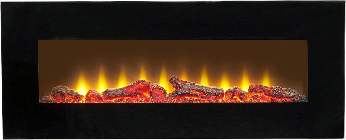 Sureflame, Caminetti e accessori, WM-9331, 107 cm, 0,9 kW, Nero, illuminazione LED, telecomando