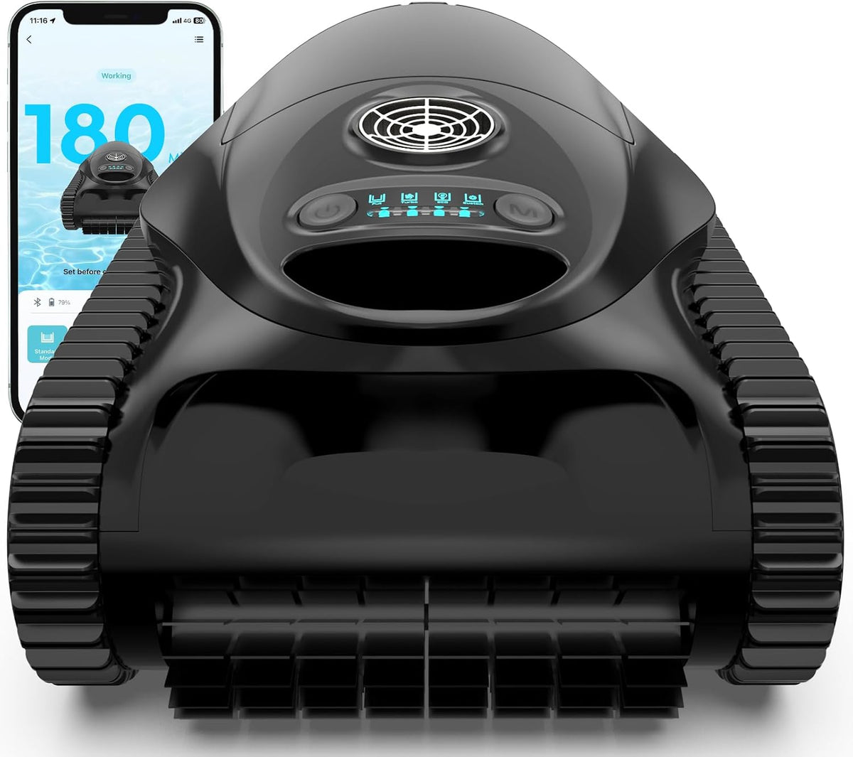 BRINBO, Pulitori automatici, Nero, funzionamento senza fili