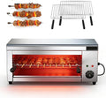 YXYLJOZ, Fornetti elettrici per pizza, 2000 W, 4524,5 cm, Argento, acciaio inox, altezza regolabile