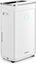 COSTWAY, Deumidificatore, 25 L, Bianco, illuminazione LED, timer