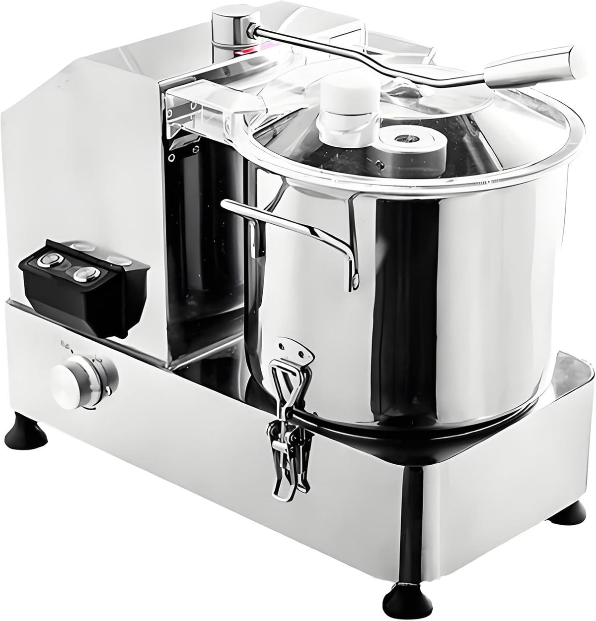 HENGCMM, Robot da cucina, 12 Litri, Argento, acciaio inox