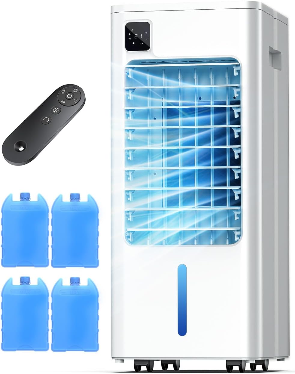 Condizionatore, 40 cm, Bianco, telecomando, timer