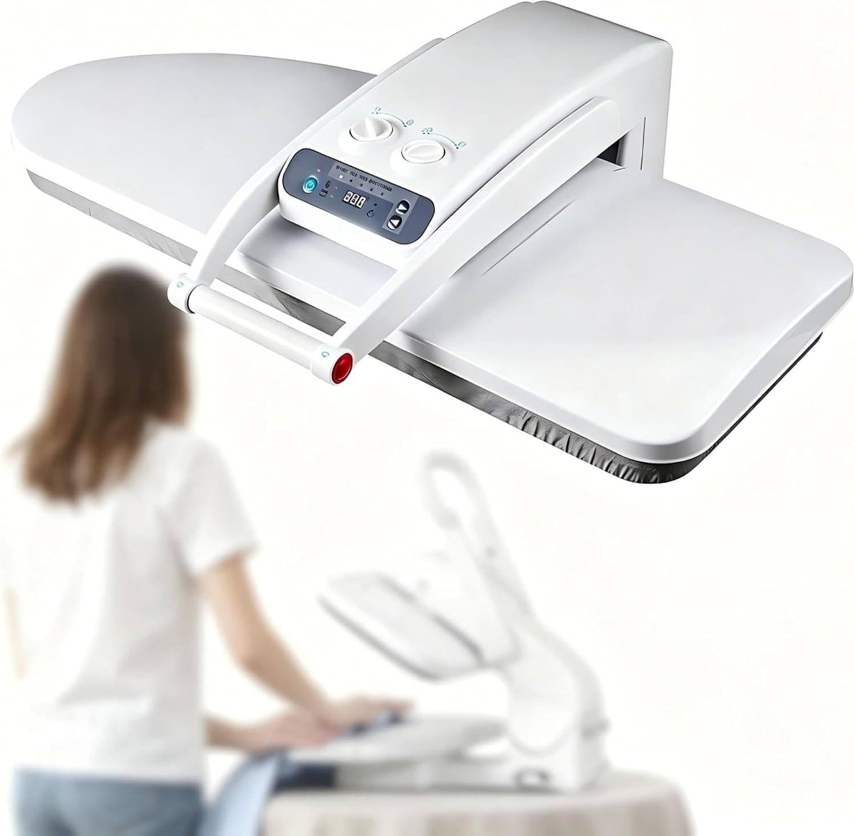 Presse da stiro, FJYAWEN, 1800 W, 80 × 31 cm, 205 °C, Nero, vano contenitore, spegnimento automatico