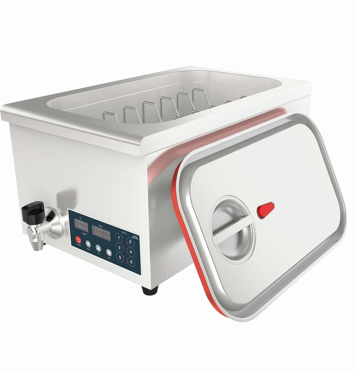 LACOR, Macchine per cottura a bagnomaria, 62,5 x 36 x 30 cm, 30°C, 17 litri, Nero, acciaio inox, timer