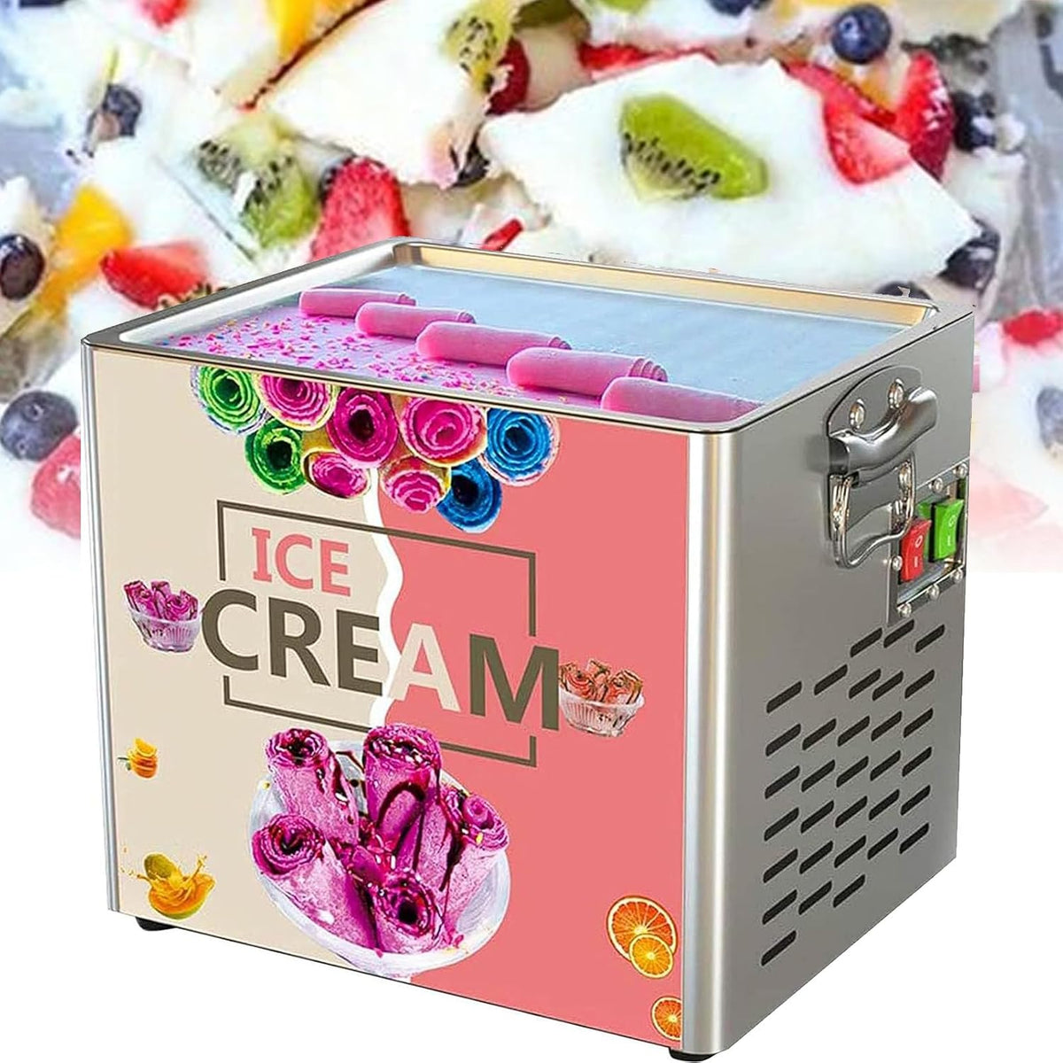 DPQYJPP, Gelatiera, 30 x 24 cm, 330 W, 110 V, Nero