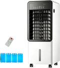 KLWQR, Condizionatore portatile, 39x37x93 cm, 160 W, 17 L, Bianco, telecomando, timer