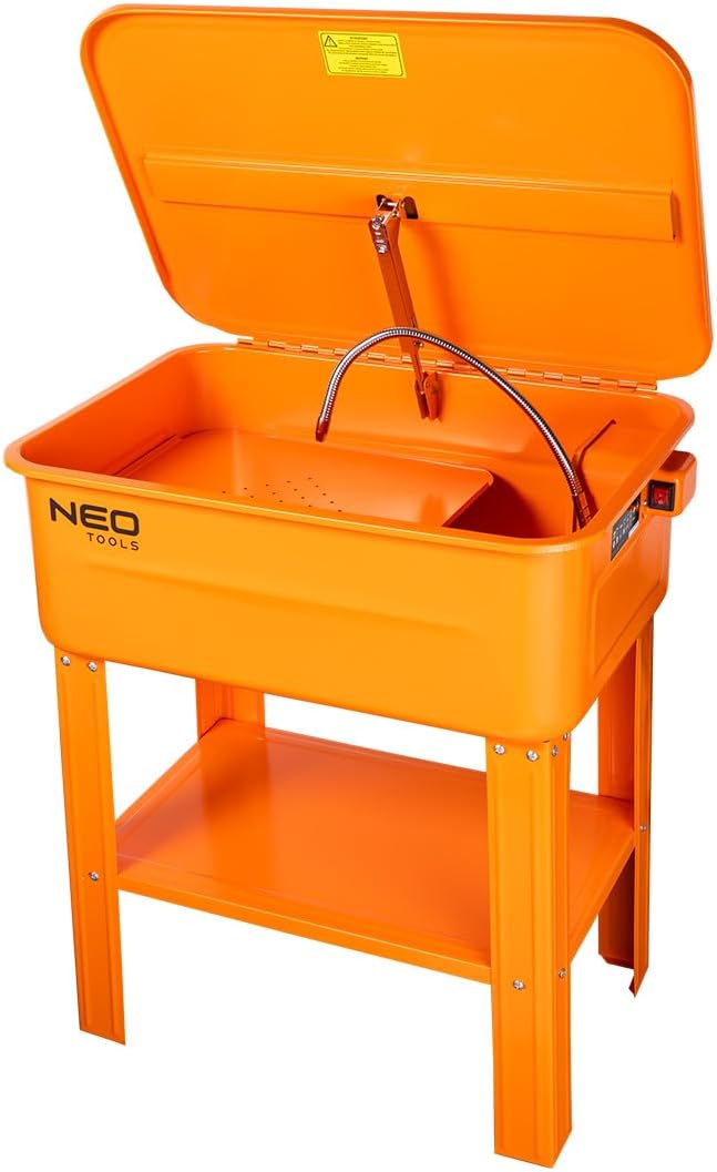 Lavatrice, NEO TOOLS, 45 l, 230 V, 615 mm, Argento, acciaio verniciato a polvere