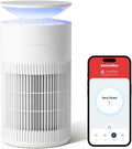 Tavolo, SwitchBot, 400 m³/h, 20 dB, Bianco, illuminazione LED, timer, filtro HEPA, spegnimento automatico