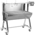 BBQ-TORO, Barbecue a carbone, 60 kg, 100,5 cm, 50 cm, Argento, acciaio inox, altezza regolabile, funzione grill