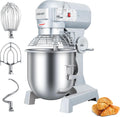 Impastatrice planetaria, LEEVOT, 30 L, 1250 W, 34×34 cm, Argento, acciaio inox