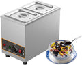 Tavolo, GLJTUO, 1000 W, 6 l, 15 cm, Argento, acciaio inox