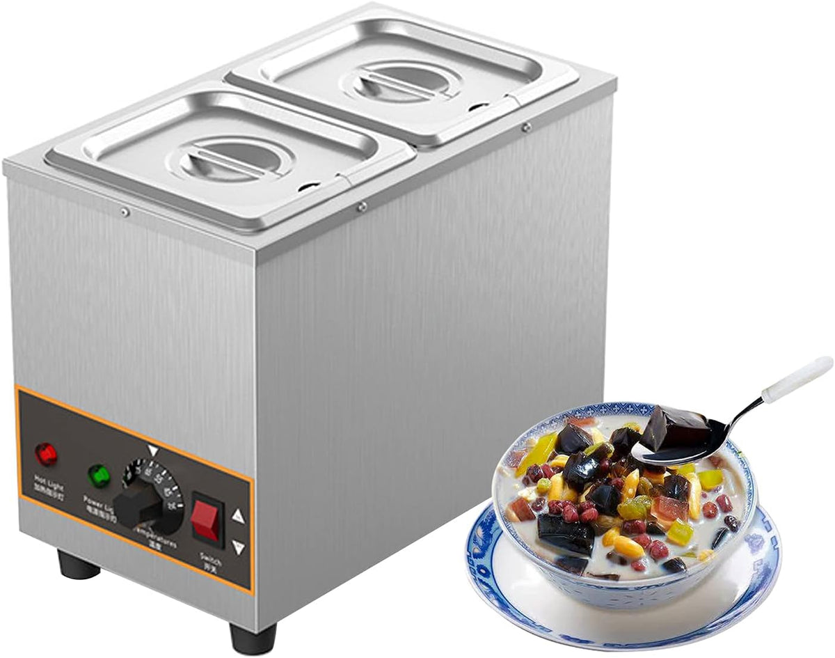 Tavolo, GLJTUO, 1000 W, 6 l, 15 cm, Argento, acciaio inox