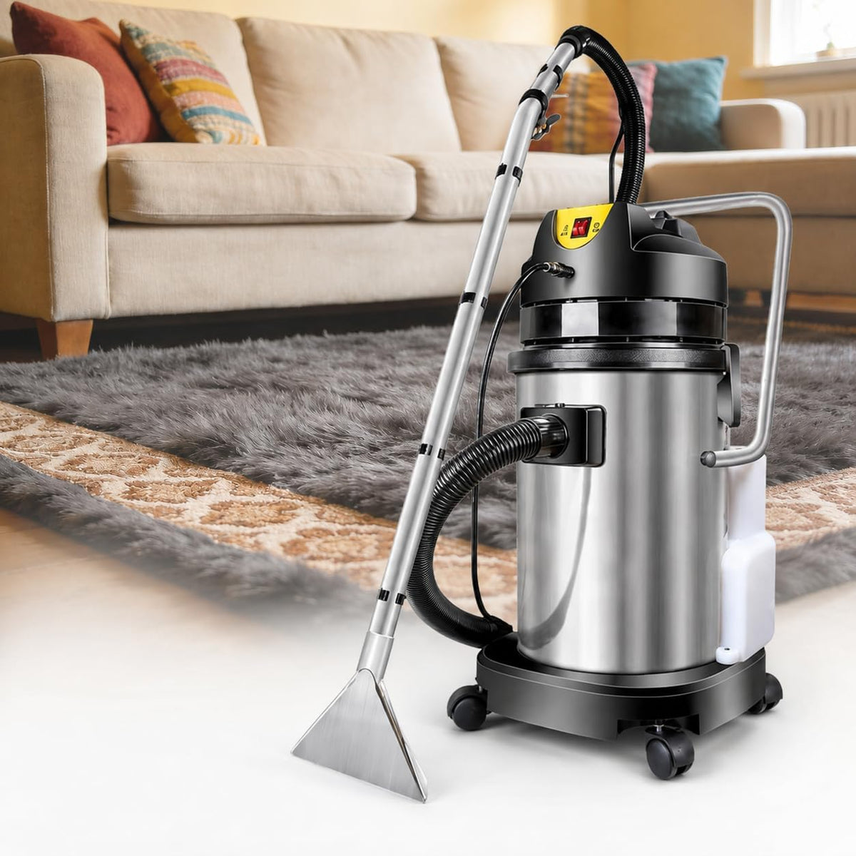 JJENXYYDS, Aspirapolvere solidi e liquidi, 1034 W, 20 L, 240 V, Nero