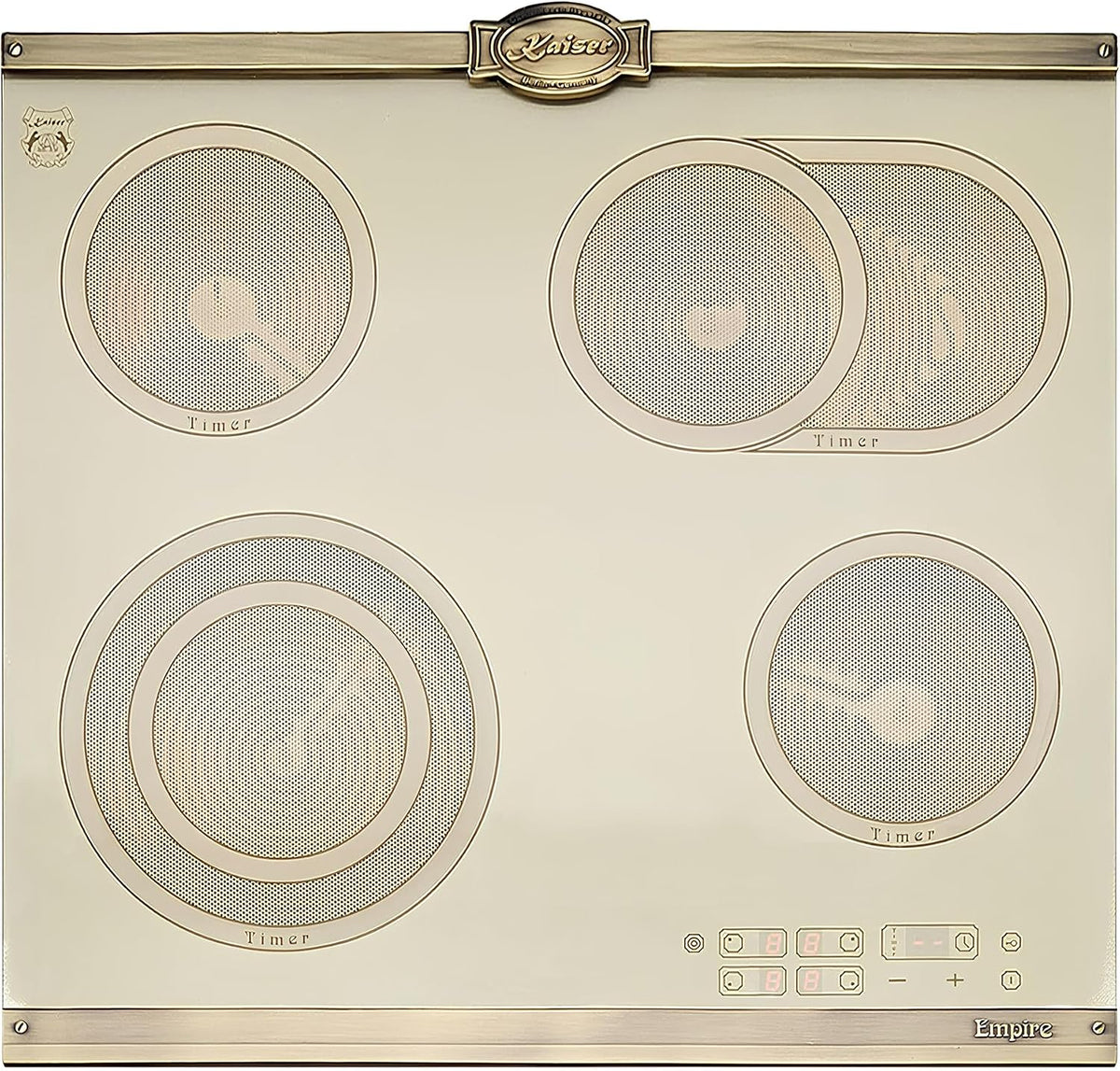 Kaiser, Piano cottura, 60 cm, 16,5 × 27,0 cm, 16,5 cm, Nero