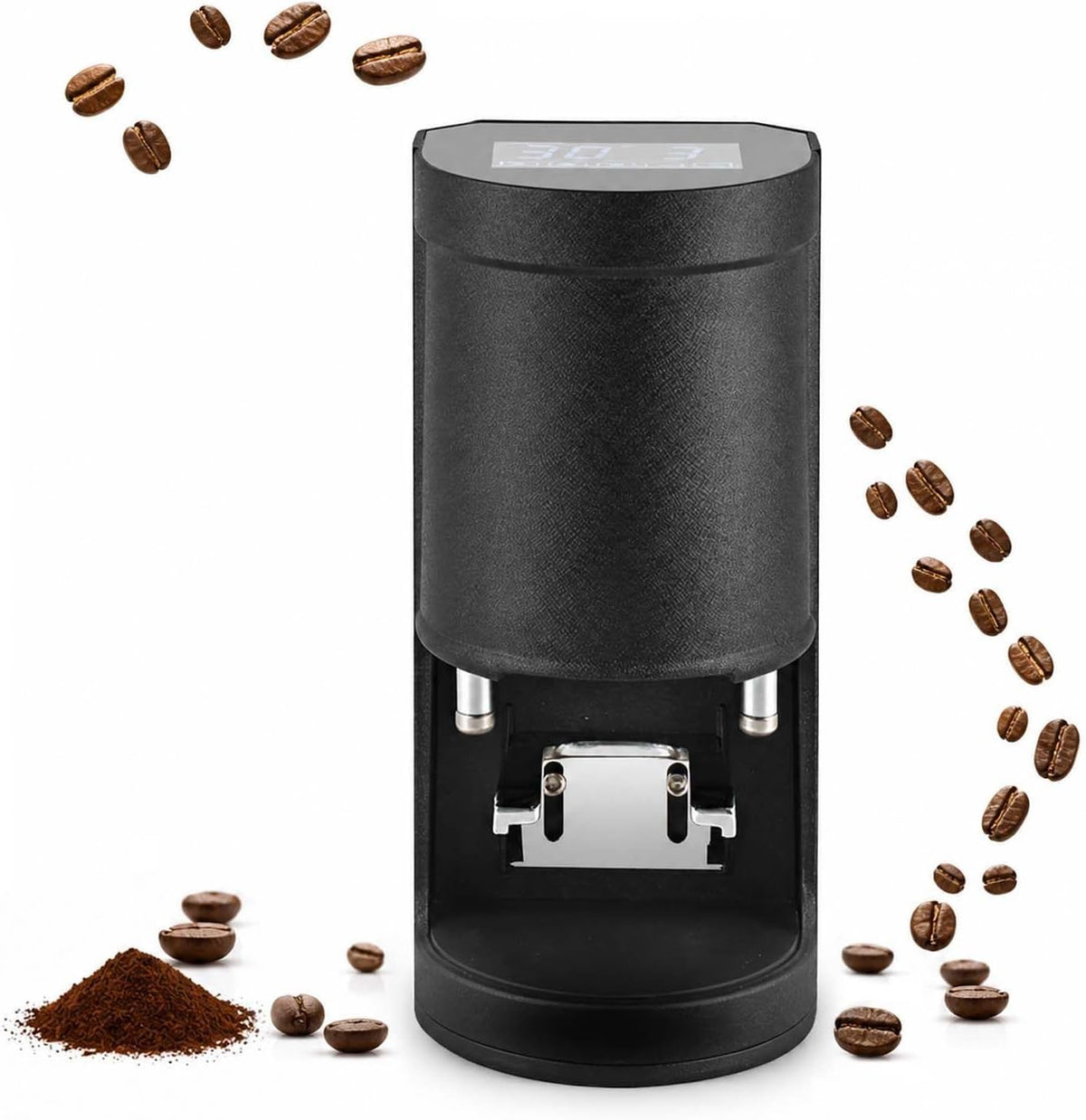 QFGain, Macchina da caffè, 58 mm, 30 kg, 30 W, Nero, acciaio inox