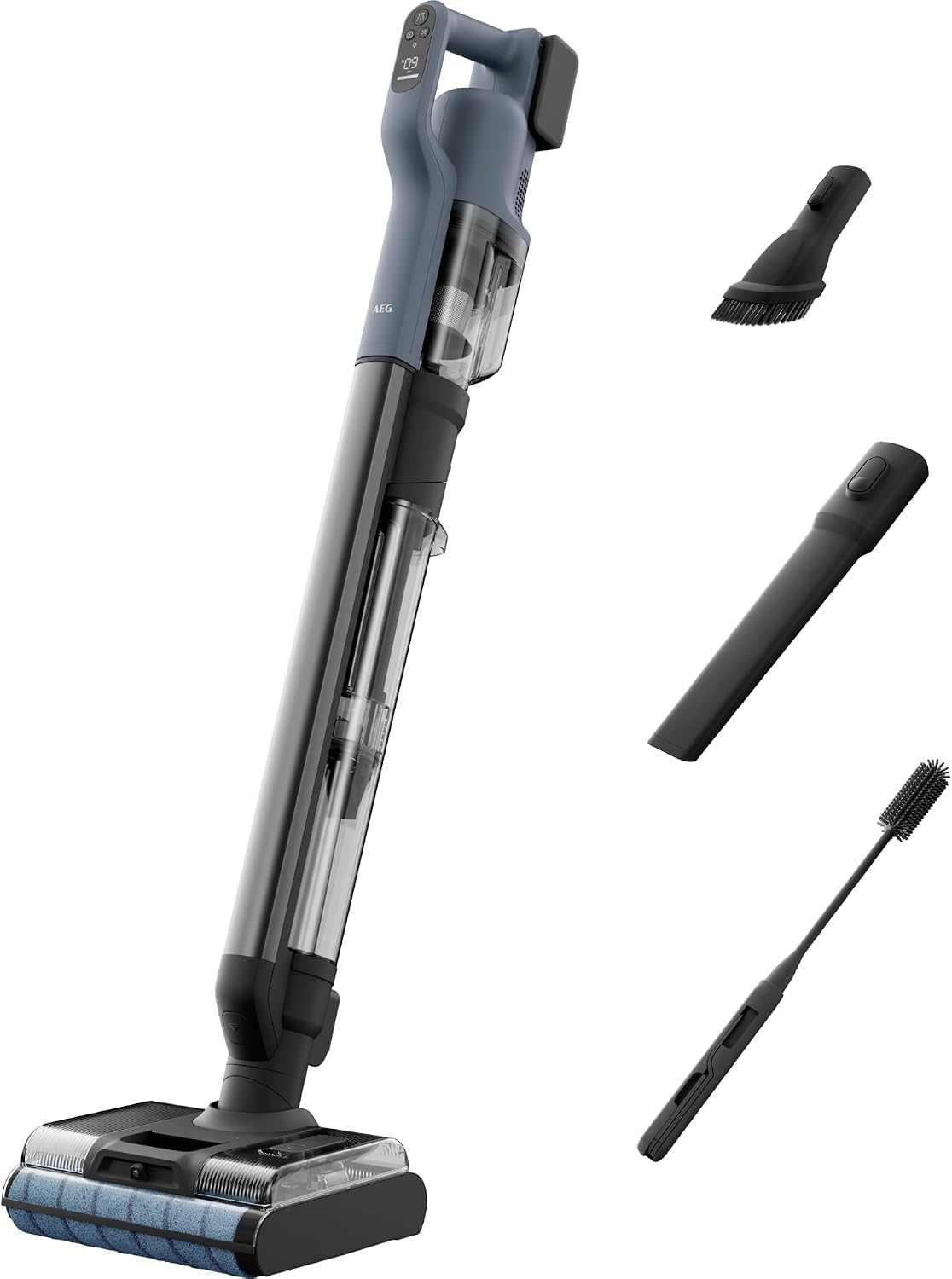 AEG, Aspirapolvere, Nero, autopulizia, motore inverter, funzionamento senza fili, 2 in 1
