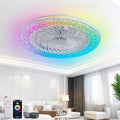 Ventilatori da soffitto con lampada, TRUYOK, 50 cm, 4,5 cm, 14,5 cm, Bianco, telecomando, timer