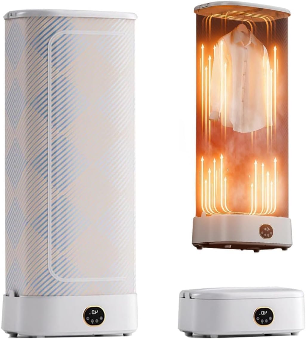 Asciugatrice, CHRISK, 85 °C, 1000 W, 1310 mm, Bianco, struttura pieghevole, timer
