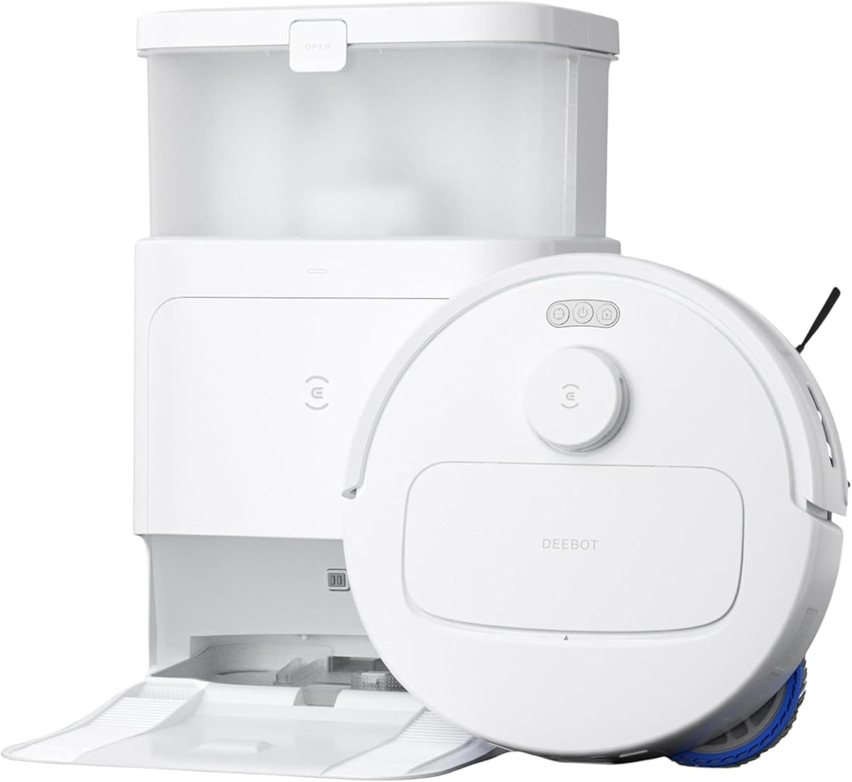 ECOVACS, Robot aspirapolvere, N30, 60°C, Bianco