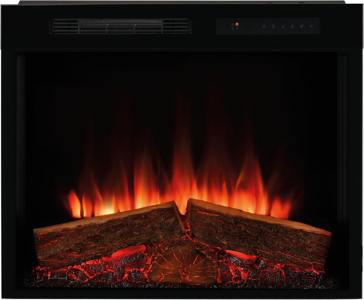 Dimplex, Camino elettrico, 2 kW, 1,8 m, Bianco, illuminazione LED, Bluetooth, telecomando, timer