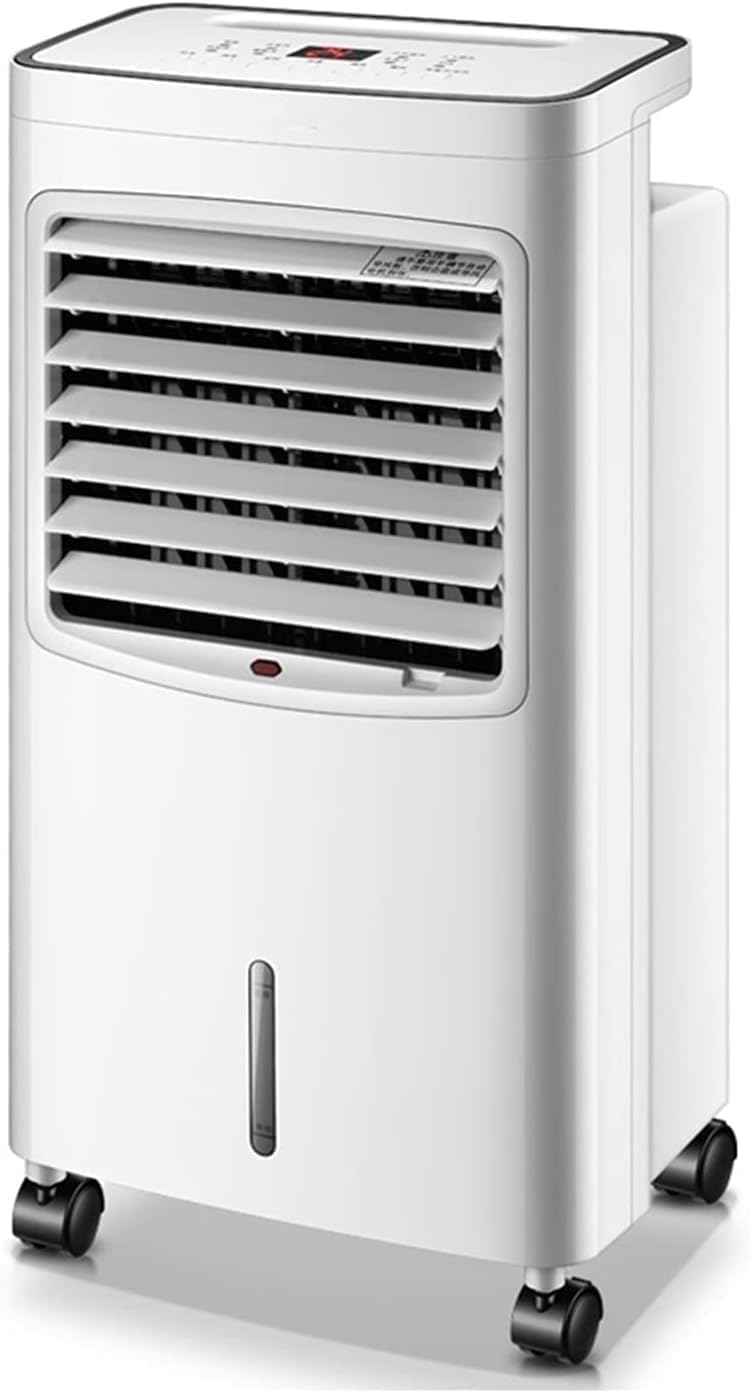 Condizionatore portatile, 37x28x74 cm, 75 W, 8 litri, Bianco, telecomando