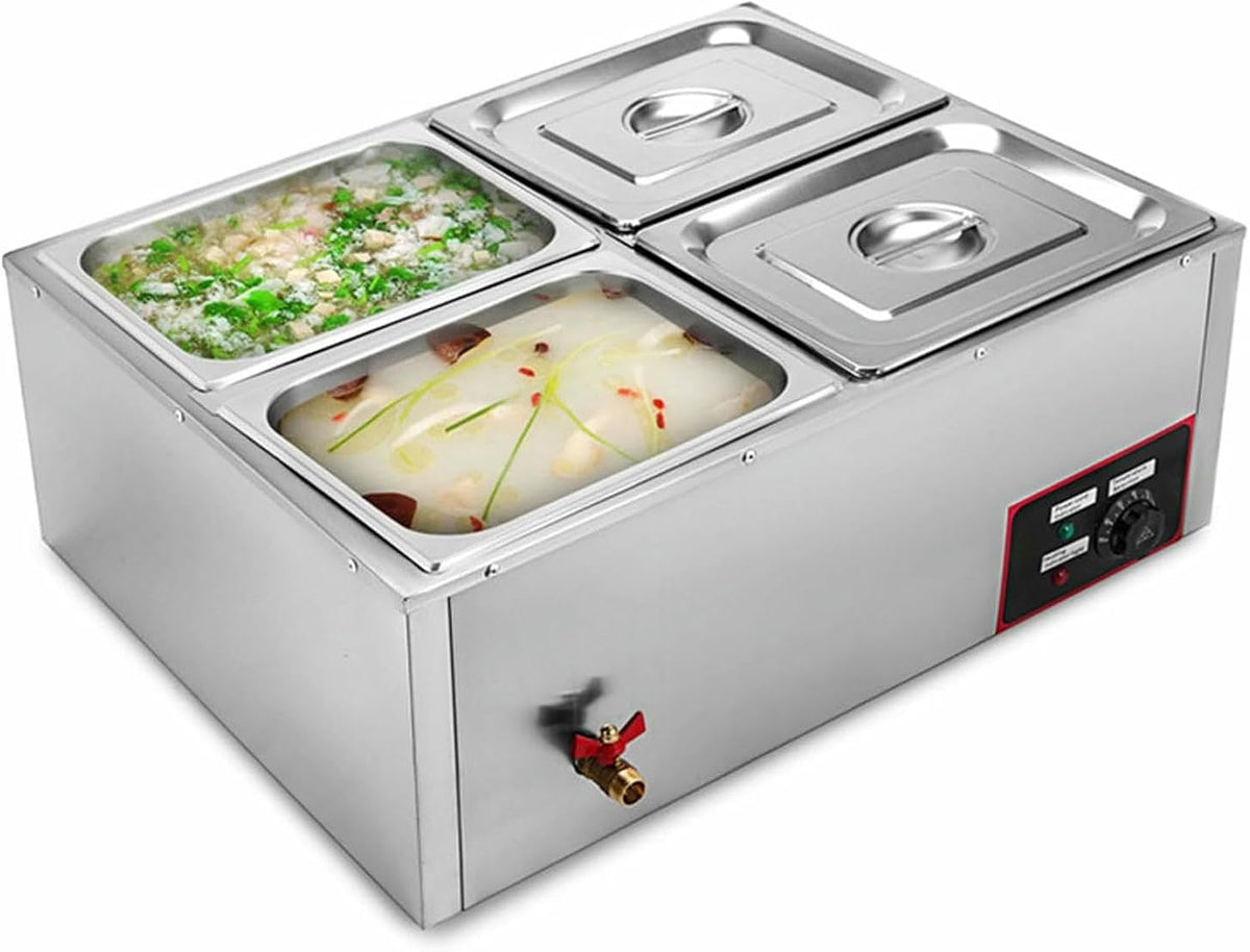 Tavolo, FBHappiness, 30-85 °C, 850 W, 700 x 570 x 260 mm, Argento, acciaio inox, vano contenitore