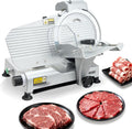 VEVOR, Affettatrice, 320 W, 25 cm, 10 mm, Nero, alluminio