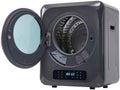 muenfly, Asciugatrice, 4 kg, 850 W, 60 dB, Argento, acciaio inox, illuminazione LED, protezione dal surriscaldamento