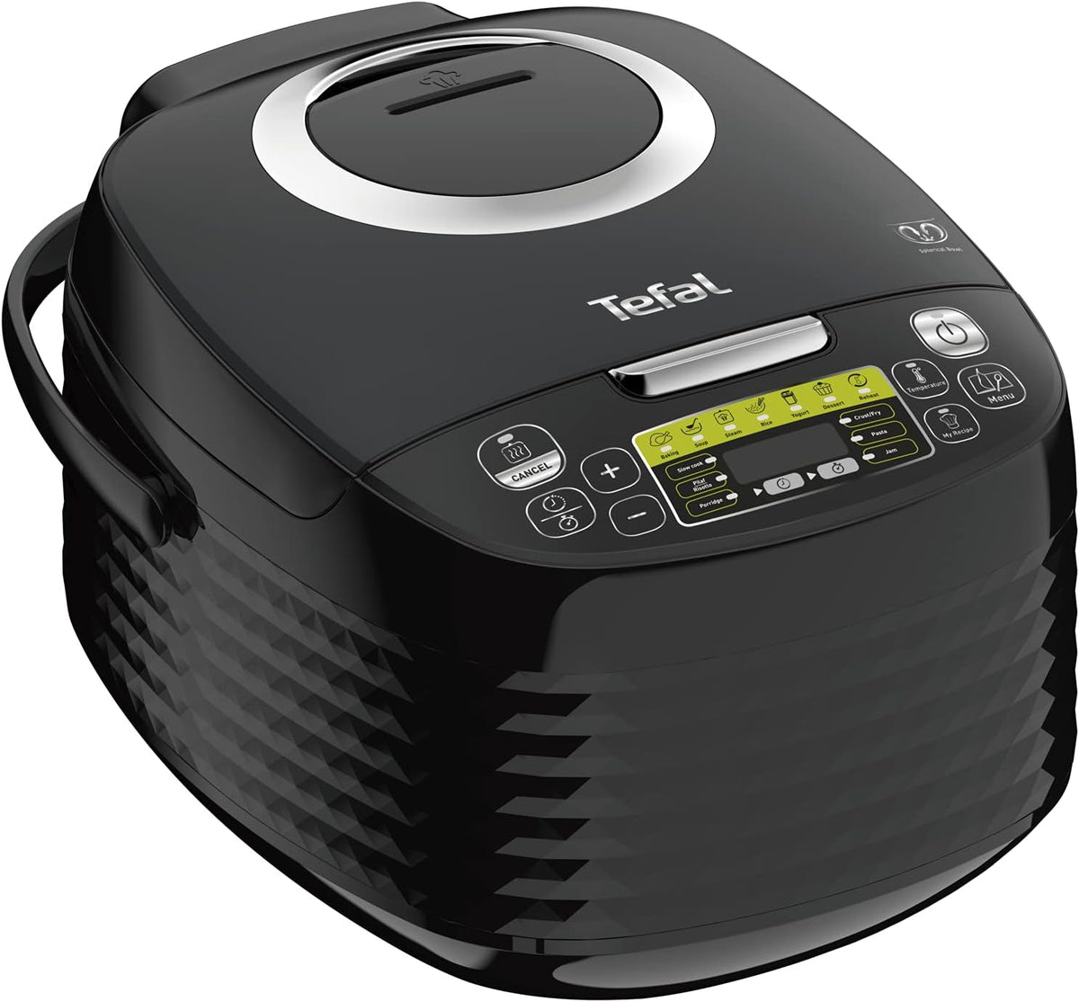 Tefal, Multi-Cooker, RK745840, 5 L, Nero/Argento, acciaio inox, illuminazione LED, 37 funzioni