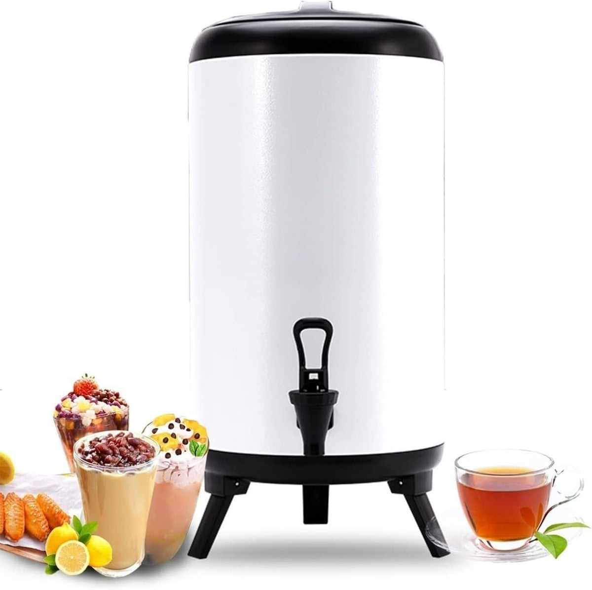 OWOHYG, Erogatori d'acqua calda, 6 L, Argento, acciaio inox