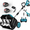Pale da neve, Naturalpowev, 1000 W, 40 cm, 16 pollici, Nero, struttura pieghevole, funzionamento senza fili