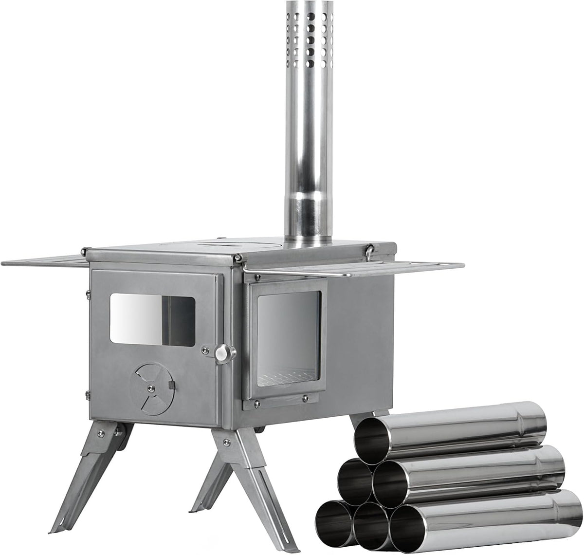 CampFeuer, Fornelli, Argento, acciaio inox