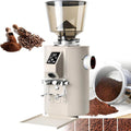 Macinacaffè elettrici con centrifuga, YEHOZZ, 64 Mm, 252 x 210 x 478 mm, 350 W, Beige, acciaio inox, vano contenitore, illuminazione LED, timer
