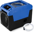KOMFOTTEU, Deumidificatore, 60 L, 56 x 30 x 45 cm, 25 kg, Blu, struttura pieghevole, illuminazione LED, timer