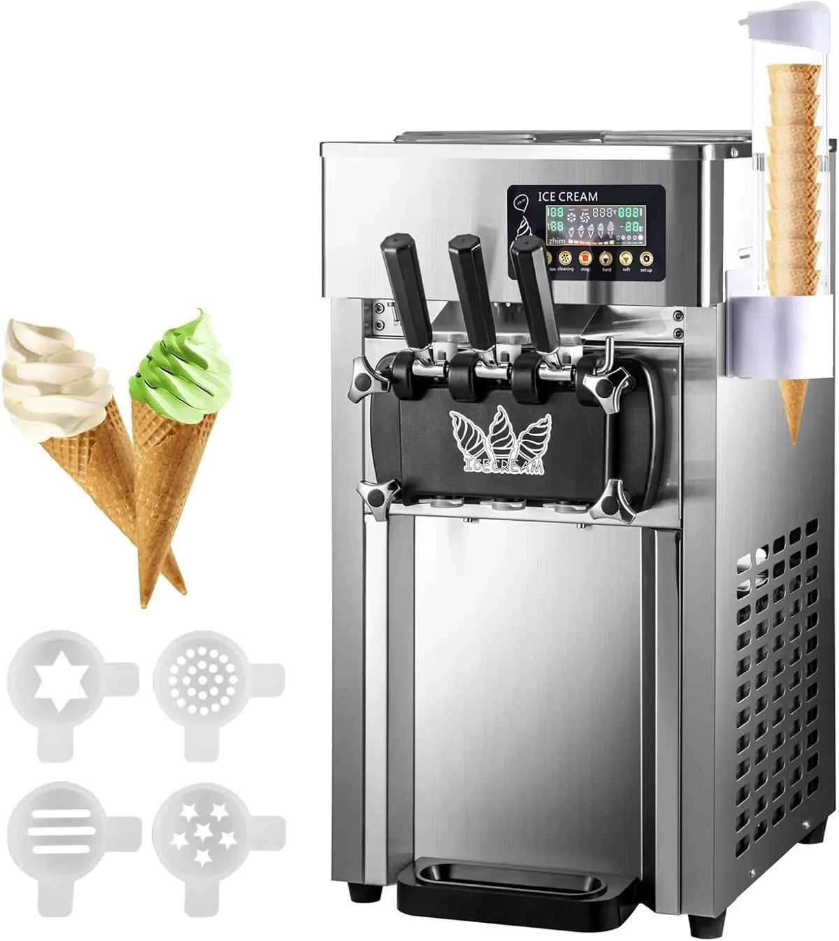 ZHIMAI, Gelatiera, 18 L, 1200 W, Nero