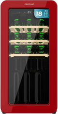Cecotec, Cantinetta vino, 18 Bottiglie, 5°C, Nero, illuminazione LED, No Frost